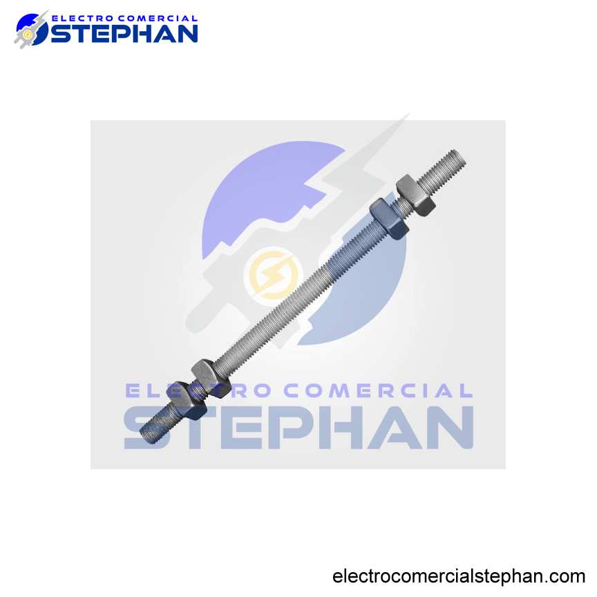 PERNO DOBLE ARMADO F.G. DE 3/4 X 12´´ C/ 4 TUERCAS