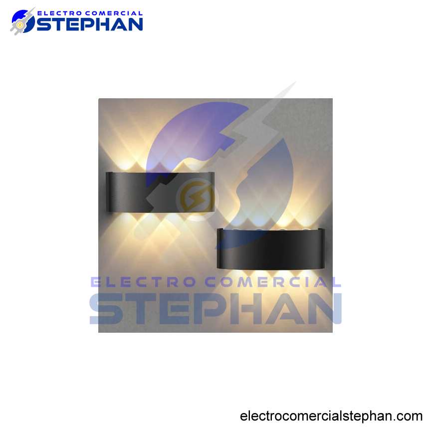 luminaria de pared tricolor 8w