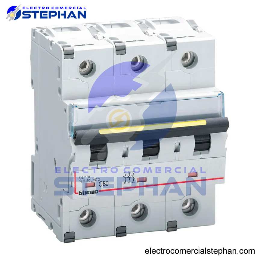 INTERRUPTOR TERMOMAGNÉTICO 3X80A 220V-10KA BTICINO LEGRAND