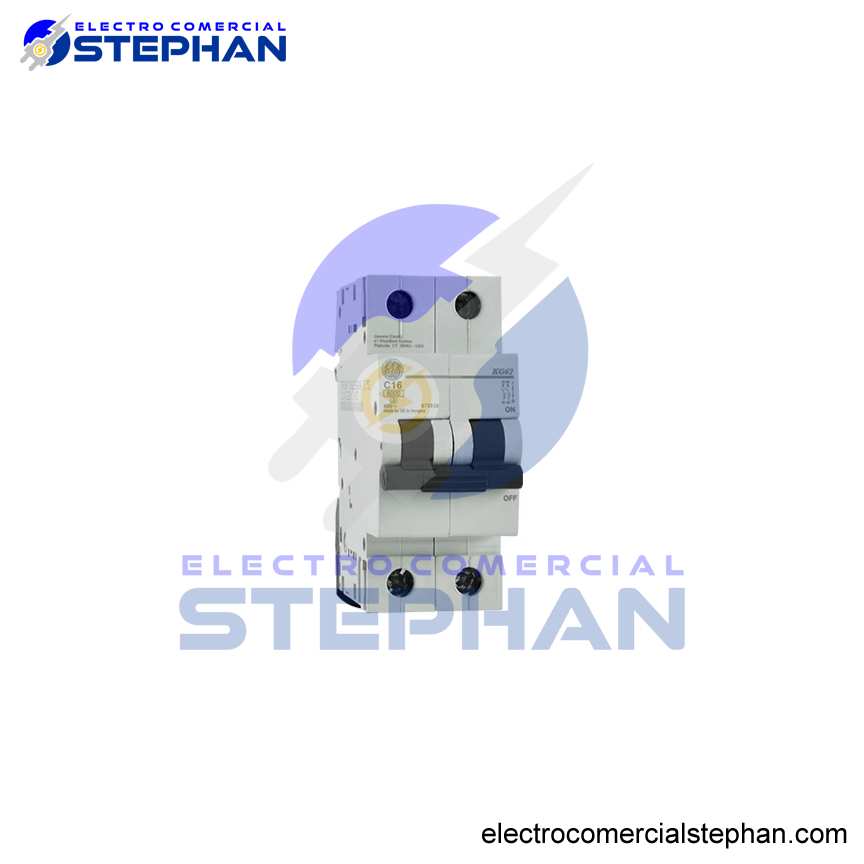 INTERRUPTOR TERMOMAGNÉTICO 2X16A 220V-10KA GENERAL ELECTRIC