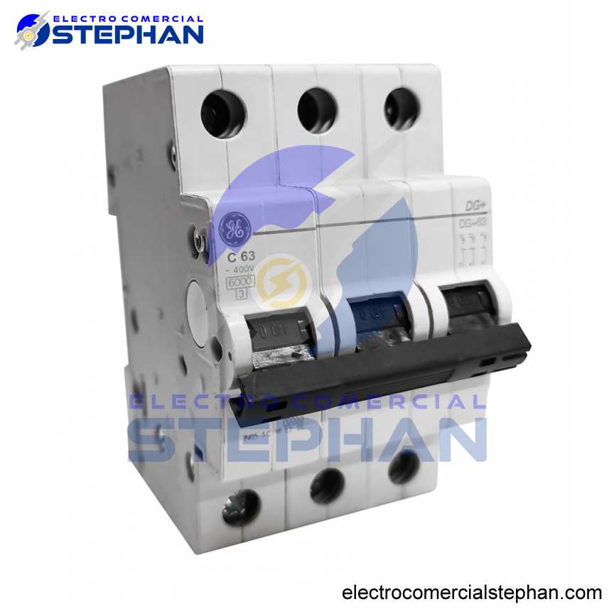 INTERRUPTOR TERMOMAGNÉTICO 3X63A 220V-10KA GENERAL ELECTRIC