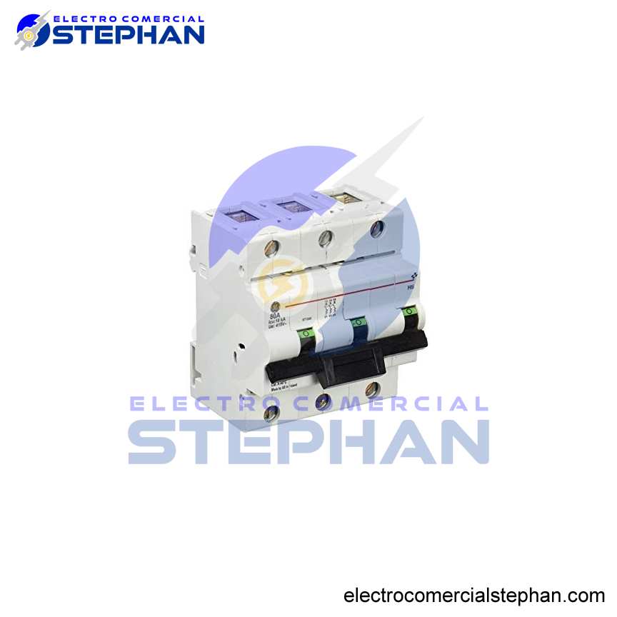 INTERRUPTOR TERMOMAGNÉTICO 3X80A 220V-10KA GENERAL ELECTRIC
