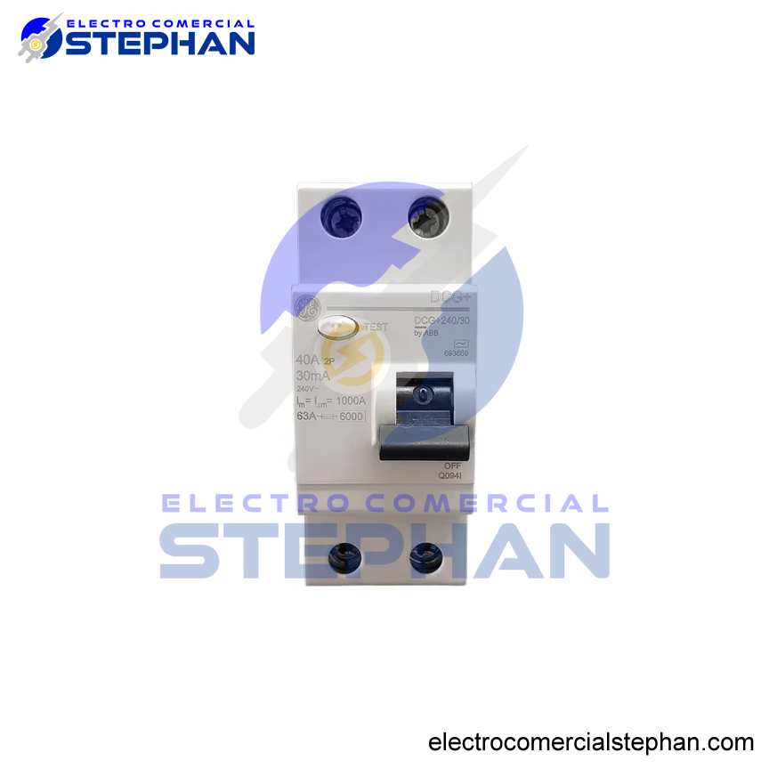 INTERRUPTOR DIFERENCIAL 2X40A 30MA 230V GENERAL ELECTRIC