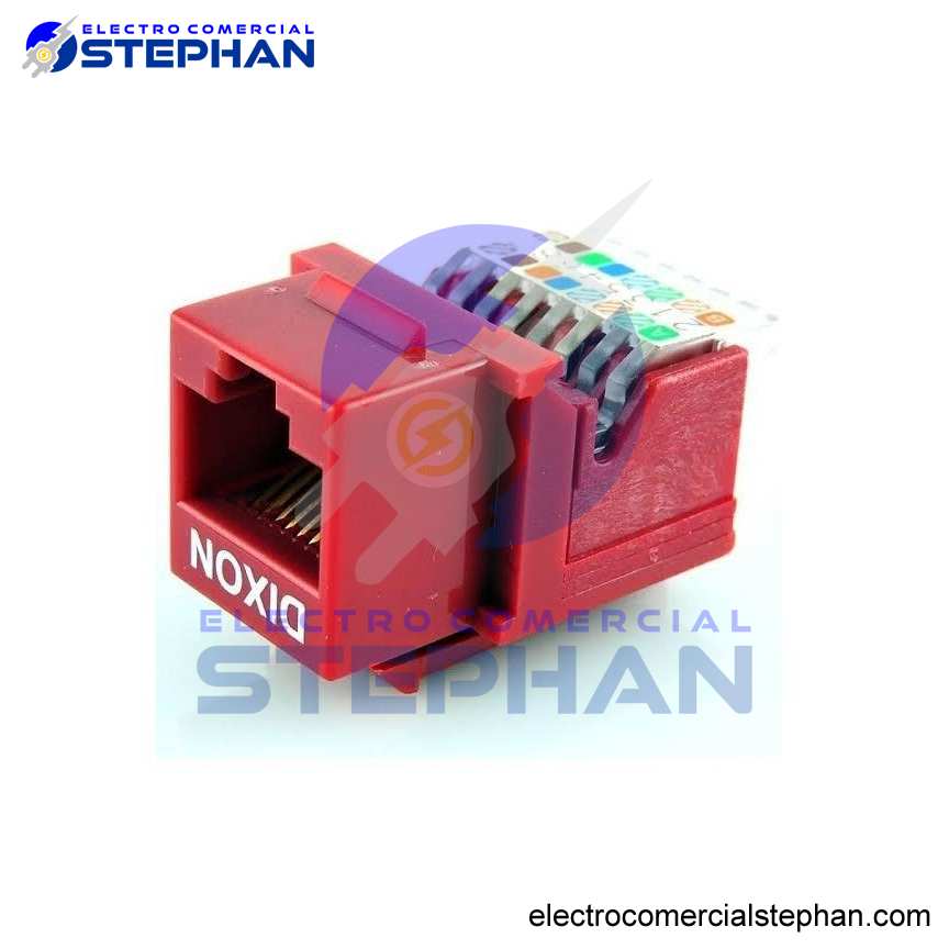 JACK RJ45 CAT6 ROJO/NEGRO/BLANCO/AZUL