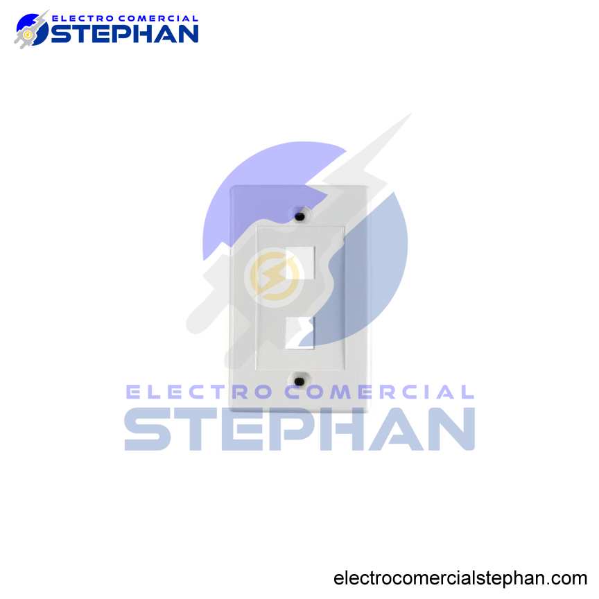 FACE PLATE DE 4PUERTOS BLANCO