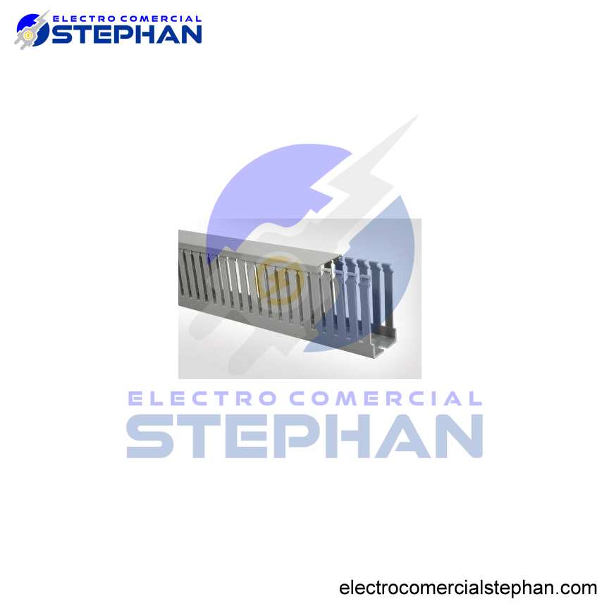 CANALETA RANURADA GRIS 60X40 X 2MTS