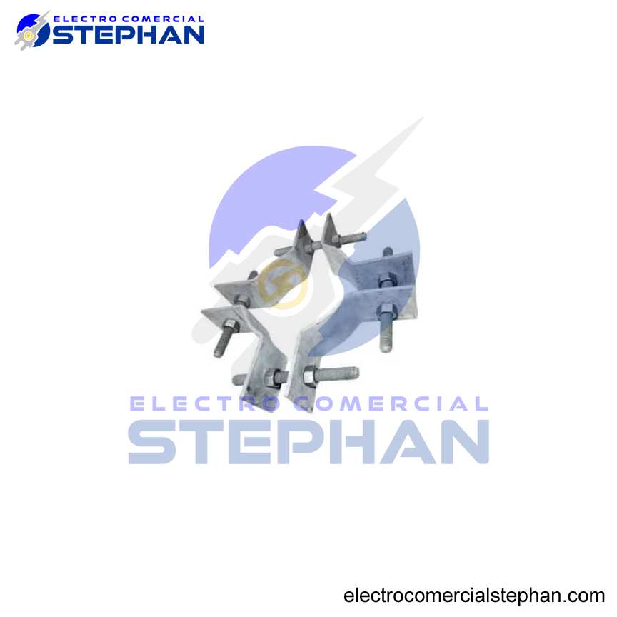 ABRAZADERA DE 4 SECTORES  PARA RETENIDA DE 75MM DE ALTURA 6.35MM DE ESPESOR